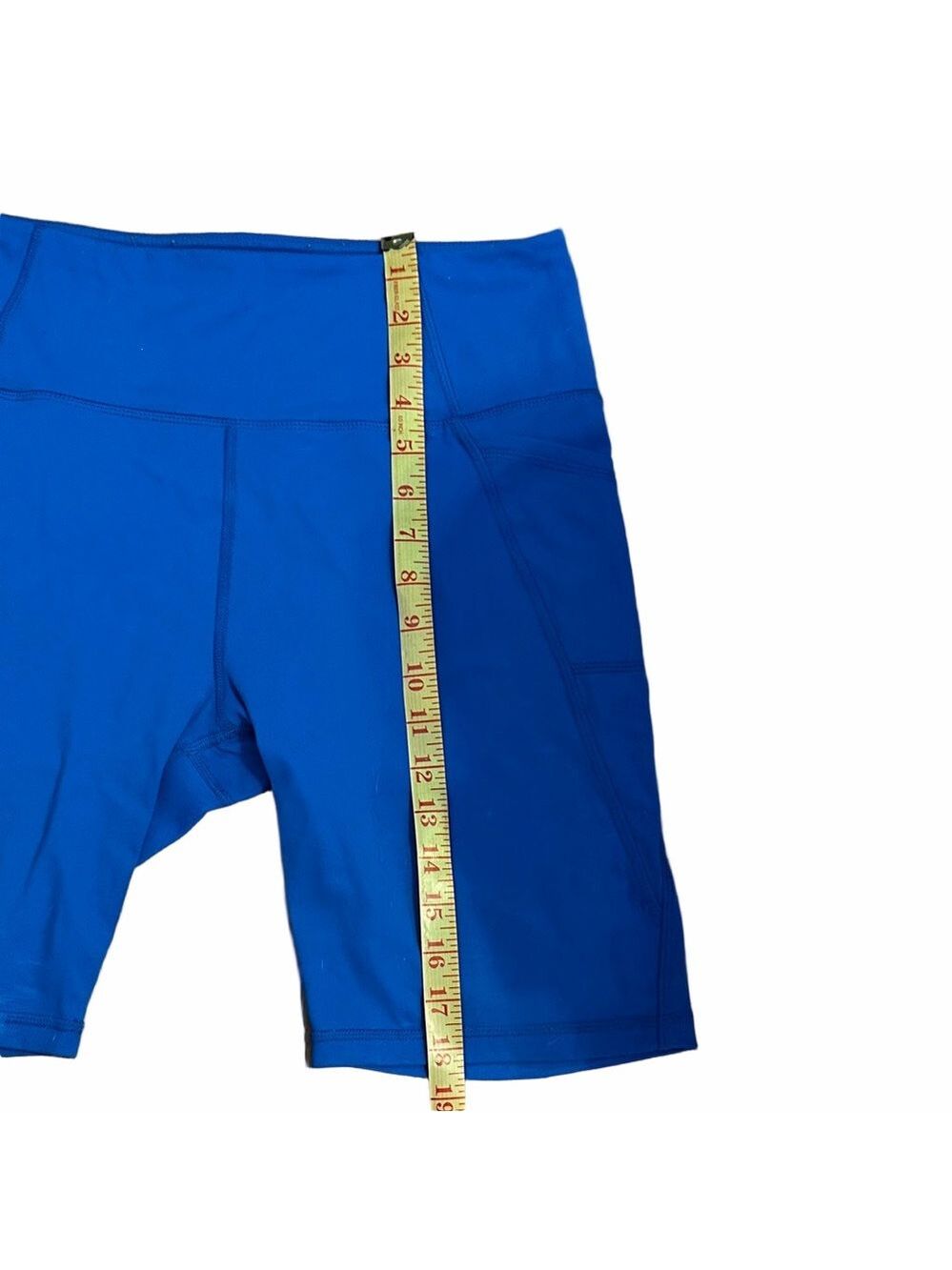 Women's Blue Athletic Shorts - Picture 3 of 6